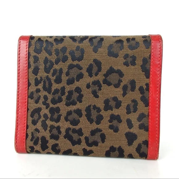 AUTH FENDI Small Wallet Leopard Print - Picture 2 of 5